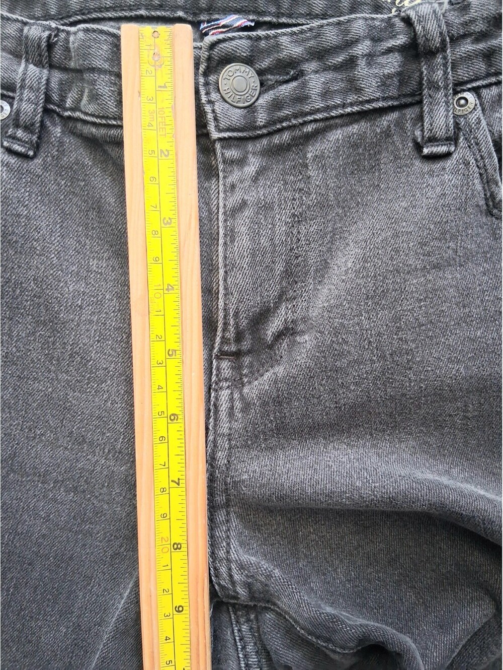 Tommy Hilfiger Women's Size 16, 33x27.5 Charcoal Black Denim Ankle Skinny Jeans - Picture 12 of 15